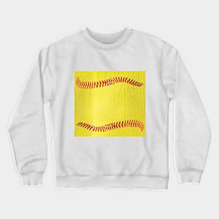 Softball ball surface Crewneck Sweatshirt